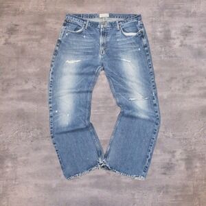 Y2K  00's American Eagle Baggy Relax Fit Bootcut Midwash Denim Jean's Pant's
